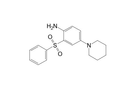 Benzenamine, 2-(phenylsulfonyl)-4-(1-piperidinyl)-