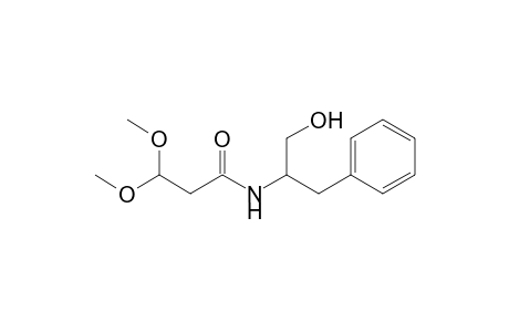 3,3-Dimethoxy-N-(1-oxidanyl-3-phenyl-propan-2-yl)propanamide