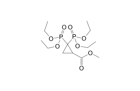 2,2-bis(diethoxyphosphoryl)-1-cyclopropanecarboxylic acid methyl ester