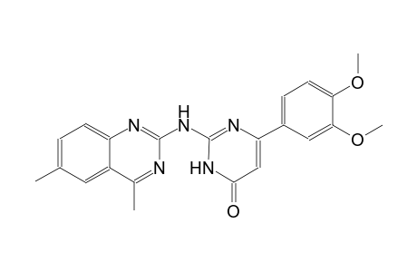 4(3H)-pyrimidinone, 6-(3,4-dimethoxyphenyl)-2-[(4,6-dimethyl-2-quinazolinyl)amino]-