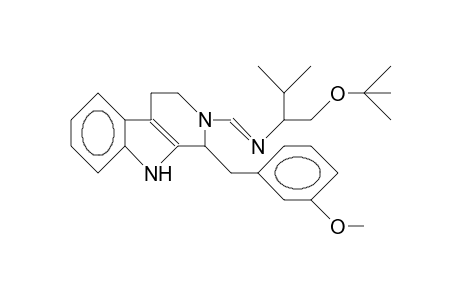 2-([(1(S)-[3-Methoxy-benzyl]-1,2,3,4-tetrahydro.beta.-carbolin-2-yl)-methyl]-imino)-valinol tert-butyl ether