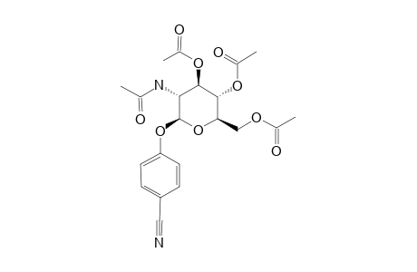 1-(PARA-CYANOPHENYL)-2-N-ACETAMIDO-2-DEOXY-BETA-D-GLUCOPYRANOSIDE-PERACETYLATED
