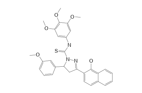3-(1-HYDROXY-NAPHTHALEN-2-YL)-5-(3-METHOXYPHENYL)-N-(3,4,5-TRIMETHOXYPHENYL)-PYRAZOLINE-1-CARBOTHIOAMIDE