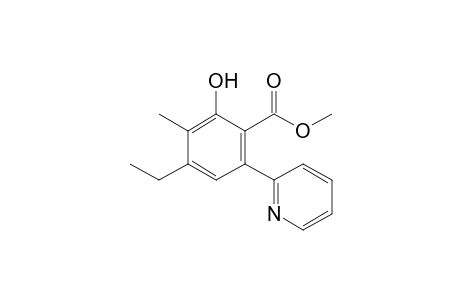 Methyl 2-Hydroxy-4-ethyl-3-methyl-6-(pyrid-2-yl)benzoate