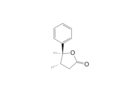 2(3H)-Furanone, dihydro-4,5-dimethyl-5-phenyl-, trans-