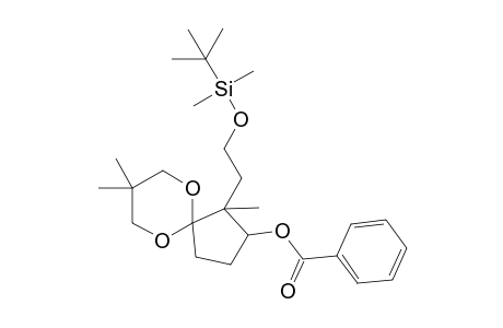 (1RS,2SR)-1,8,8-trimethyl-1-(2'-t-butyldimethylsilyloxyethyl)-6,10-dioxaspiro[4.5]dec-2-yl benzoate