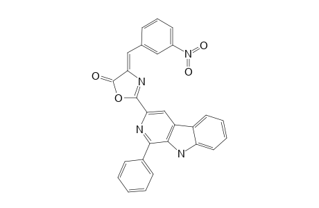 2-(1-PHENYL-9H-BETA-CARBOLIN-3-YL)-4-(3-NITROBENZYLIDENE)-4H-OXAZOL-5-ONE