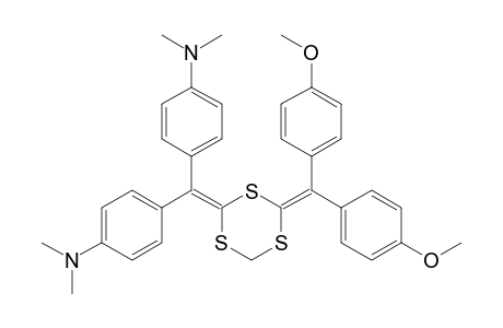 2-[Bis(4-dimethylaminophenyl)methylene]-4-[bis(4-methoxyphenyl)methylene]-1,3,5-trithiane