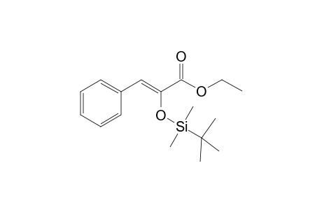 (Z)-2-(tert-Butyl-dimethyl-silanyloxy)-3-phenyl-acrylic acid ethyl ester