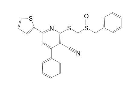 3-pyridinecarbonitrile, 4-phenyl-2-[[[(phenylmethyl)sulfinyl]methyl]thio]-6-(2-thienyl)-