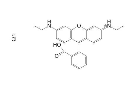 Chloride Xanthylium, 9-(2-carboxyphenyl)-3,6-bis(ethylamino)-,