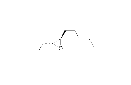 Oxirane, 2-(iodomethyl)-3-pentyl-, trans-(.+-.)-