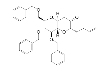 (2S,4aS,6R,7R,8S,8aS)-7,8-bis(benzyloxy)-6-(benzyloxymethyl)-2-(but-3-enyl)hexahydropyrano[3,2-b]pyran-3(2H)-one