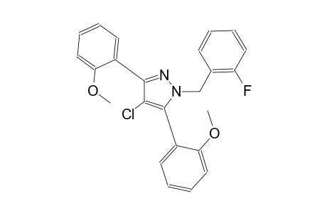 4-chloro-1-(2-fluorobenzyl)-3,5-bis(2-methoxyphenyl)-1H-pyrazole