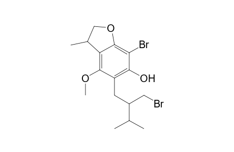 6-Benzofuranol, 7-bromo-5-[2-(bromomethyl)-3-methylbutyl]-2,3-dihydro-4-methoxy-3-methyl-