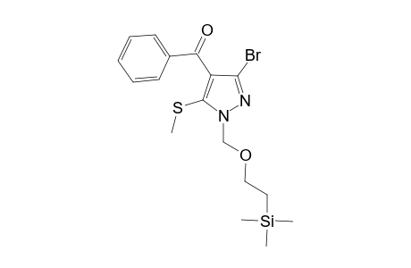[3-bromo-5-methylsulfanyl-1-(2-trimethylsilanyl-ethoxymethyl)-1H-pyrazol-4-yl]-phenyl-methanone