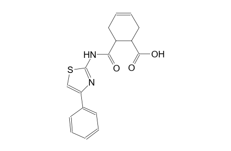 6-{[(4-phenyl-1,3-thiazol-2-yl)amino]carbonyl}-3-cyclohexene-1-carboxylic acid