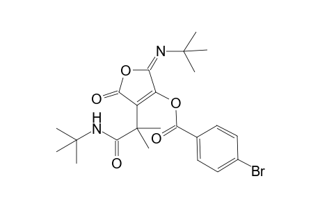 (2E)-4-{1-[(tert-Butyl)amino]-2-methyl-1-oxopropan-2-yl}-2-[(tert-butyl)imino]-2,5-dihydro-5-oxofuran-3-yl 4-Bromobenzoate