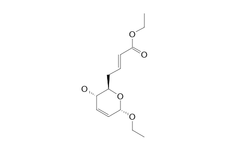 ETHYL-(E)-(ETHYL-2,3,6,7,8-PENTADEOXY-alpha-D-ERYTHRONONA-2,7-DIENOPYRANOSIDE]-URONATE