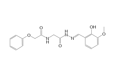 N-{2-[(2E)-2-(2-hydroxy-3-methoxybenzylidene)hydrazino]-2-oxoethyl}-2-phenoxyacetamide