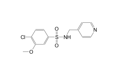 benzenesulfonamide, 4-chloro-3-methoxy-N-(4-pyridinylmethyl)-