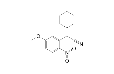 2-cyclohexyl-2-(5-methoxy-2-nitro-phenyl)acetonitrile
