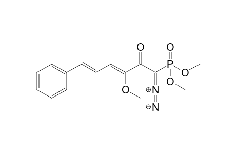 Dimethyl 1-diazo-3-methoxy-2-oxo-6-phenyl-3,5-hexadienylphosphonate