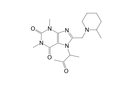 1,3-dimethyl-7-(1-methyl-2-oxopropyl)-8-[(2-methyl-1-piperidinyl)methyl]-3,7-dihydro-1H-purine-2,6-dione