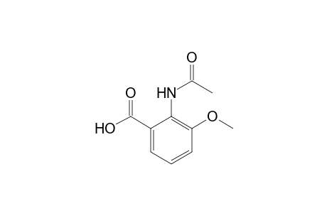 Benzoic acid, 2-(acetylamino)-3-methoxy-