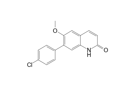 7-(4-Chlorophenyl)-6-methoxyquinolin-2(1H)-one