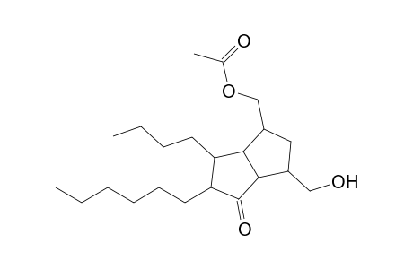 [6-Hydroxymethyl-2-hexyl-3-butyl-1-oxooctahydropentalen-4-yl]methyl acetate
