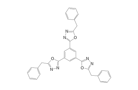 2-(benzyl)-5-[3,5-bis[5-(benzyl)-1,3,4-oxadiazol-2-yl]phenyl]-1,3,4-oxadiazole