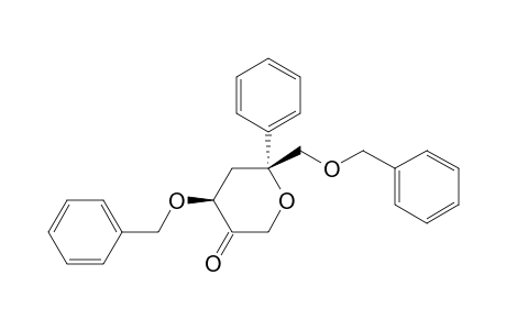(4S*,6R*)-4-Benzyloxy-6-benzoxymethyl-6-phenyldihydropyran-3-one