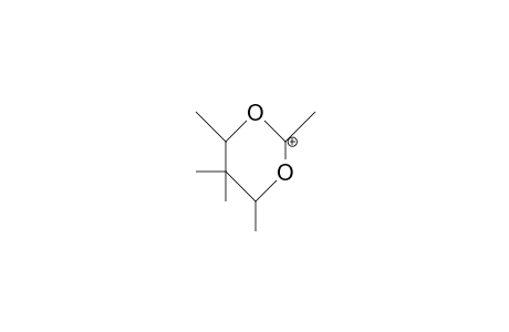 2,4,5,5,6-Pentamethyl-1,3-dioxan-2-ylium cation