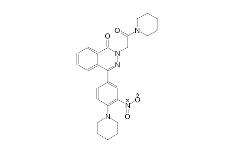 4-[3-nitro-4-(1-piperidinyl)phenyl]-2-[2-oxo-2-(1-piperidinyl)ethyl]-1(2H)-phthalazinone