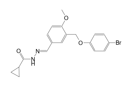 N'-((E)-{3-[(4-bromophenoxy)methyl]-4-methoxyphenyl}methylidene)cyclopropanecarbohydrazide