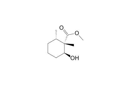 Cyclohexanecarboxylic acid, 2-hydroxy-1,6-dimethyl-, methyl ester, [1S-(1.alpha.,2.beta.,6.alpha.)]-