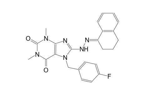 8-[(2E)-2-(3,4-dihydro-1(2H)-naphthalenylidene)hydrazino]-7-(4-fluorobenzyl)-1,3-dimethyl-3,7-dihydro-1H-purine-2,6-dione