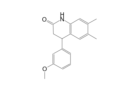 4-(3-Methoxy-phenyl)-6,7-dimethyl-3,4-dihydro-1H-quinolin-2-one