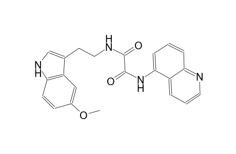 N~1~-[2-(5-methoxy-1H-indol-3-yl)ethyl]-N~2~-(5-quinolinyl)ethanediamide