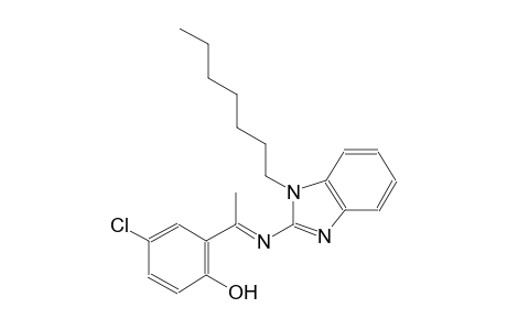 4-chloro-2-[(1E)-N-(1-heptyl-1H-benzimidazol-2-yl)ethanimidoyl]phenol