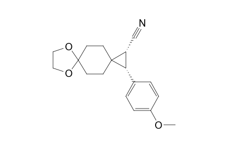 (1R*,2S*)-2-(p-4-Methoxyphenyl)-7,10-dioxadispiro[2.2.4.2]dodecane-1-carbonitrile