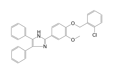 2-{4-[(2-chlorobenzyl)oxy]-3-methoxyphenyl}-4,5-diphenyl-1H-imidazole