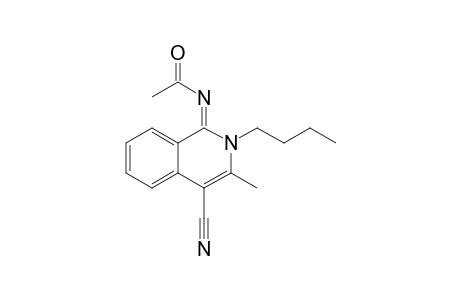 1-ACETYLIMINO-2-BUTYL-3-METHYL-1,2-DIHYDROISOQUINOLINE-4-CARBONITRILE
