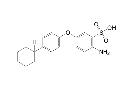 2-amino-5-(p-cyclohexylphenoxy)benzenesulfonic acid