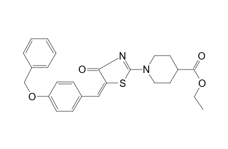1-[5-(4-benzyloxy-benzylidene)-4-oxo-4,5-dihydro-thiazol-2-yl]-piperidine-4-carboxylic acid ethyl ester