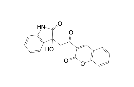 3-hydroxy-3-[2-oxo-2-(2-oxo-2H-chromen-3-yl)ethyl]-1,3-dihydro-2H-indol-2-one