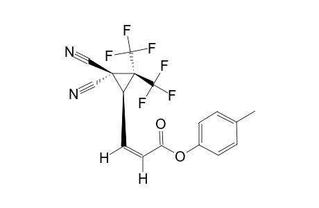 PARA-TOLYL-(Z)-3-[1',1'-DICYANO-2',2'-BIS-(TRIFLUOROMETHYL)-CYClOPROP-3'-YL]-ACRYLATE