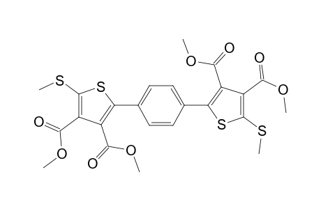 3,4-Thiophenedicarboxylic acid, 2,2'-(1,4-phenylene)bis[5-(methylthio)-, tetramethyl ester