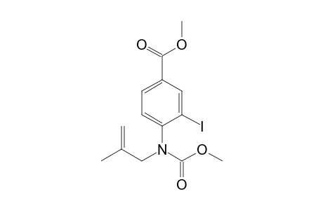 Methyl 3-iodo-4-[(methoxycarbonyl)(2-methyl-2-propenyl)amino]benzoate